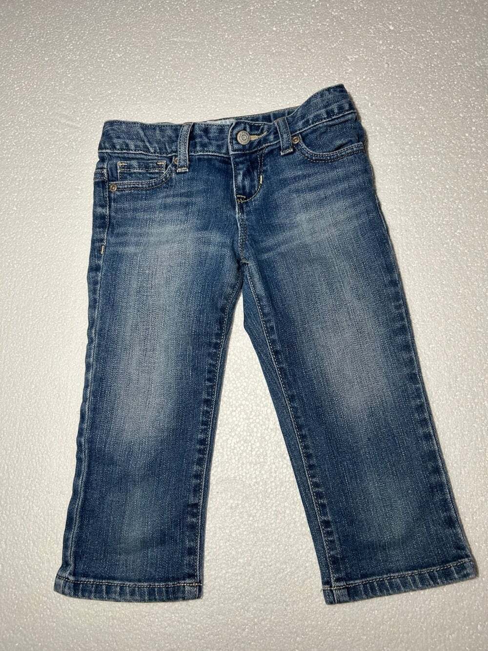 Old Navy Girls size 6 Capris Denim Jeans stretch regular standard